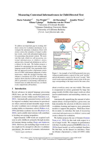 Measuring Contextual Informativeness preview
