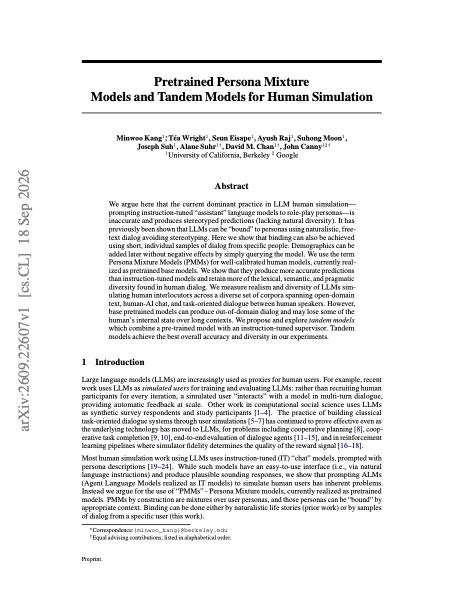 Pretrained Persona Mixture Models preview